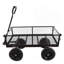 (Chariot de chariot à roues solide noir)-118414643
