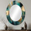 Miroir mural vert et or vert-1545211165