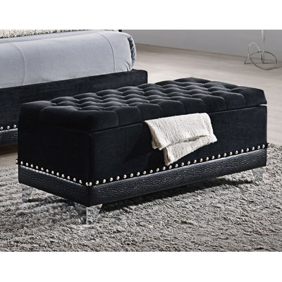 Dasher Upholstered Flip Top Storage Bench by Willa Arlo Interiors