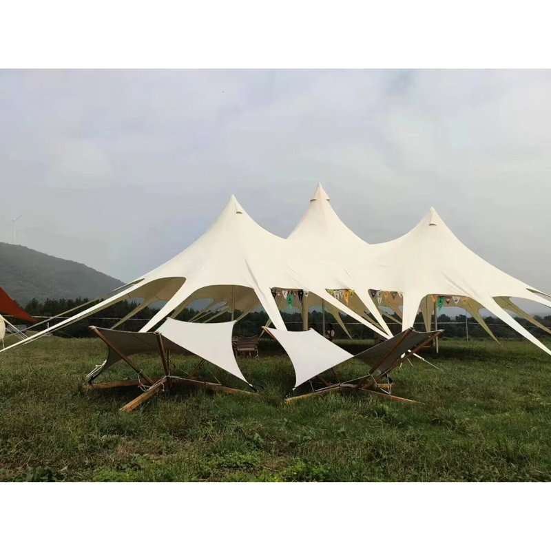 Auvent portable polyvalent - 17 m * 17 m, 45? Espace intérieur, imperméable, abri extérieur bloquant pour les pique-niques et les rassemblements Résistant à l'eau et à l'eau