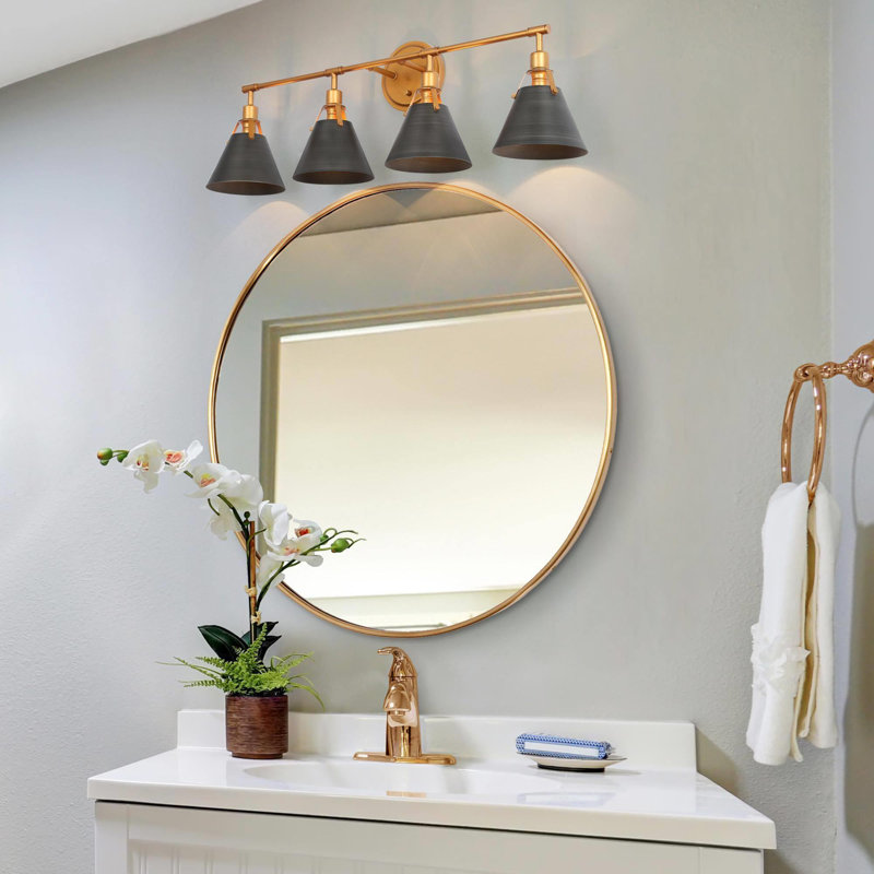 Bianco 4 - Light Dimmable Vanity Light, Brushed Silver