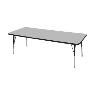 Rectangle Adjustable Height Classroom Activity Table for School and Home
