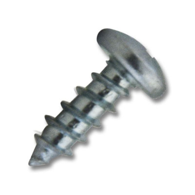 Filetage à tête cylindrique large # 10 x 5/8 po Zinc Philips