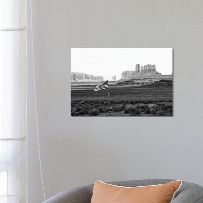 Black Arizona Series - Monument Valley Navajo Tribal Park - Wrapped Canvas Print