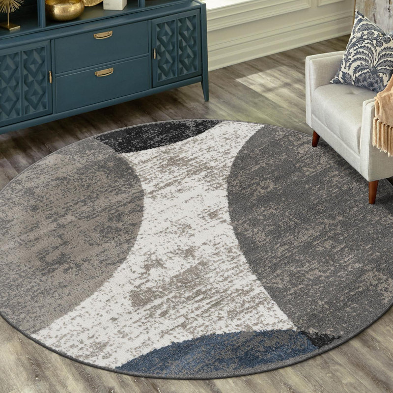 Latitude Run® Otra Nikolis Rug Multi, Round 5'1"