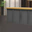 Grand comptoir de bar rectangulaire, bureau de réception rustique-106850086