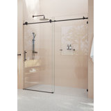 Eclipse 64 - 68 in. x 78 in. Fully Frameless Sliding Shower Door