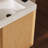 18.5" Wall-Mounted Bathroom Vanity With Resin Sink, Soft Closed Single Door, Bathroom Cabinet Set, MDF, Nature Wood (KD-Packing)