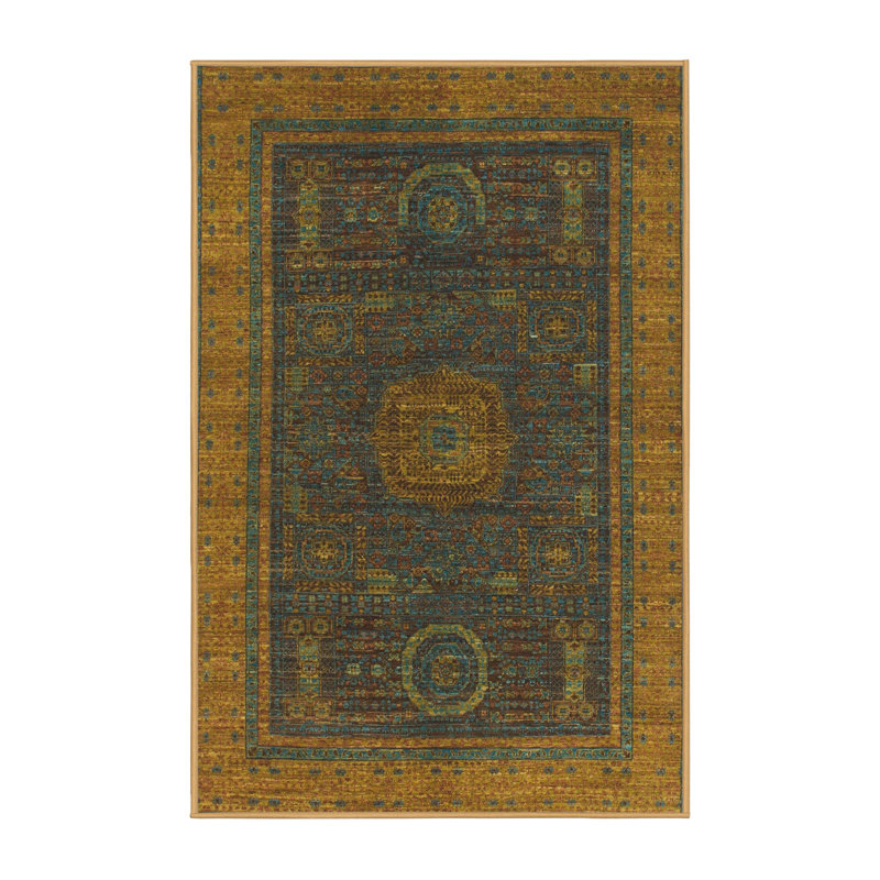 Tapis abstrait moderne 1480, Rectangle de 5 pi x 8 pi