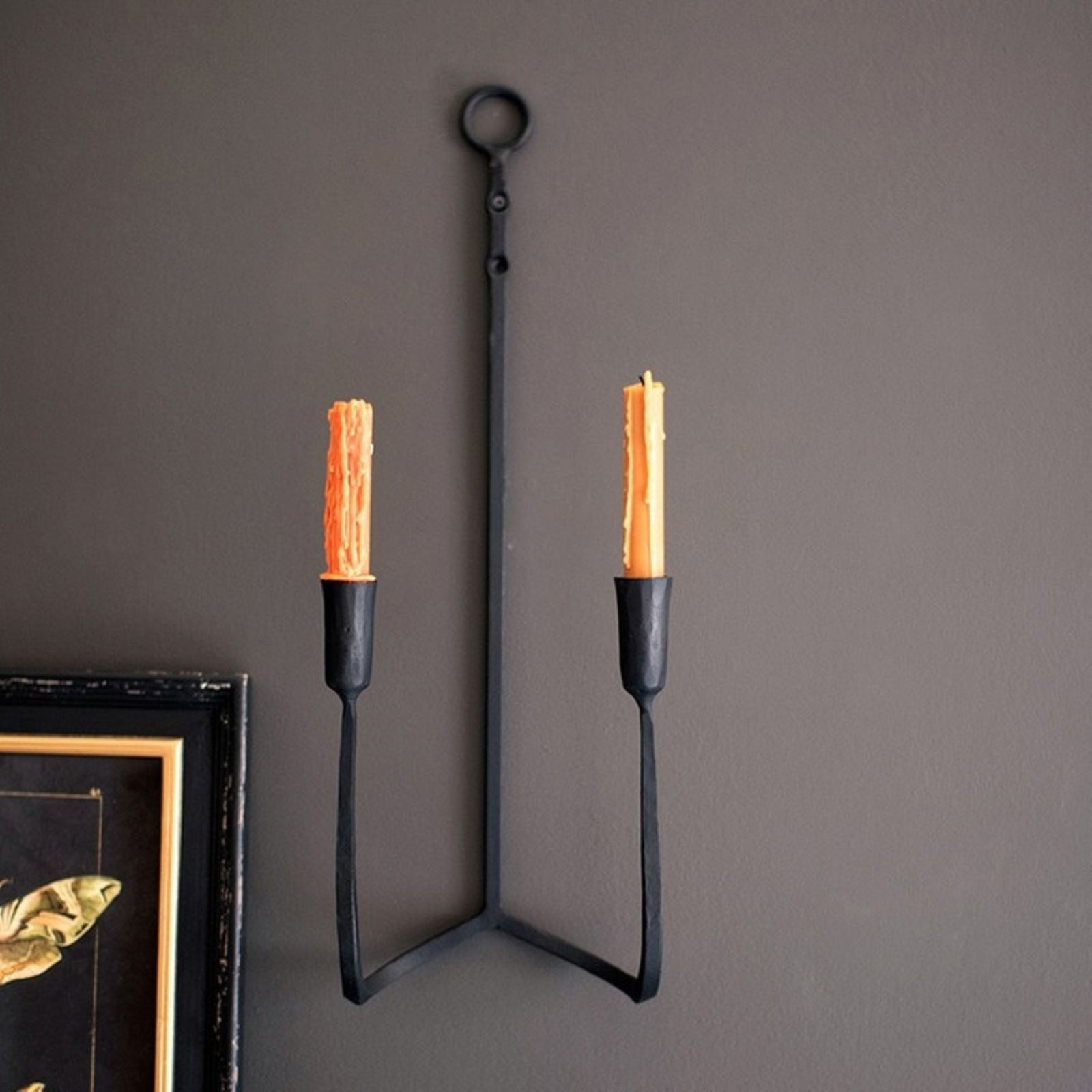 Metal Wall Sconce Candle Holder