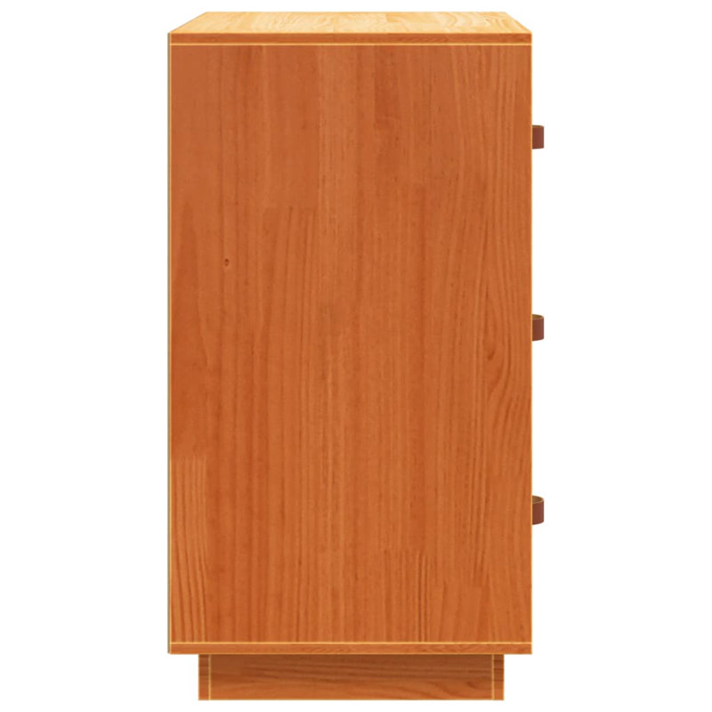 Nyeli Solid Wood 80cm W 3 - Drawer Chest of Drawers