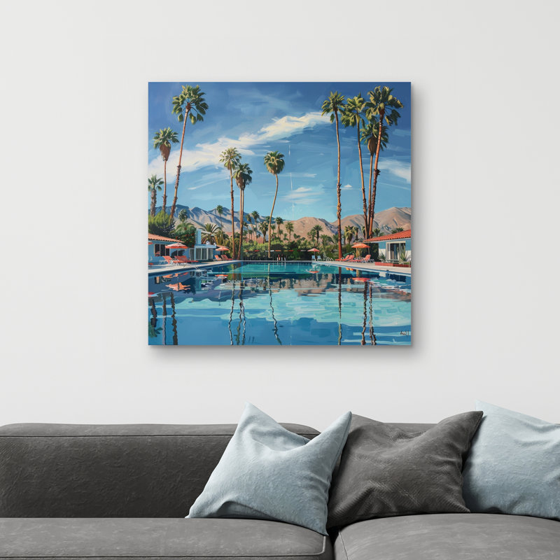 Palm trees - 32"x32" art on canvas