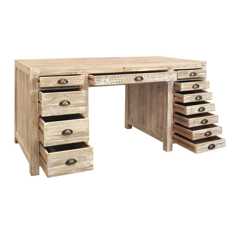 Siennah Solid Wood Executive Desk