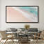 «Coastal Beach Shoreline Serenity Pastel Beach», reproduction encadrée-96074518-111565987