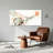 Abstract Teal And Peach Marbled Fluid Flowing Between Canvas Wall Art