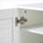 Shoe Storage Cabinet with Bench, Adjustable Shelves &amp; 7+3 Compartments | Snow White | Particle Board+MDF | Entryway-1262856484