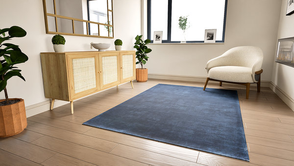 Wool Hand Knotted Area Rug, 1.50m x 0.90m