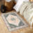 Area Rugs Soft Faux Lamb Soft Boho Floral Area Rug - Vintage Washable Carpet with Non-Slip TPR Backing - Ideal for Living Room, Bedroom, Bathroom, Kitchen, Entryway-741585364