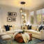 3-Light Black Oval Kitchen Island Pendant