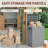 55 Gallon Lockable Resin Package Delivery Box With Lockable Secure-113069204