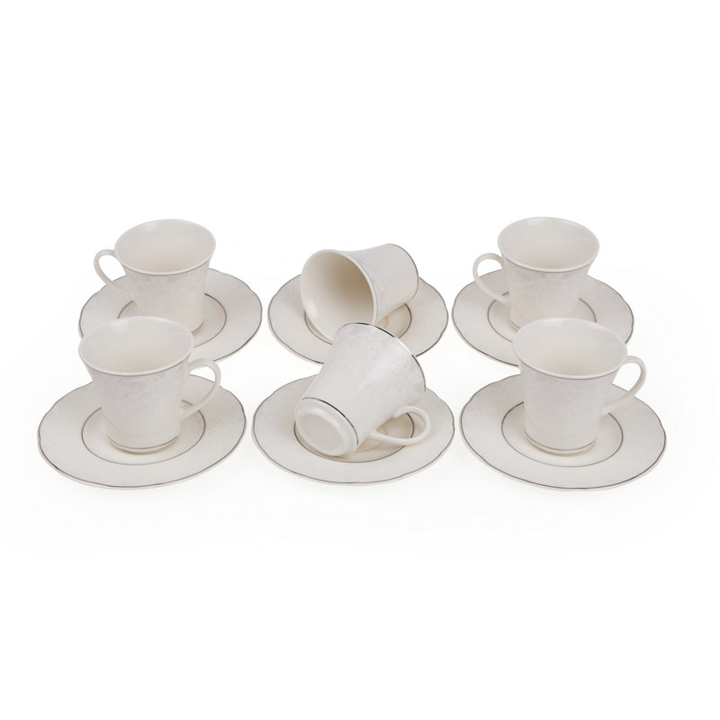 Leena Porcelain Teacup and Saucer