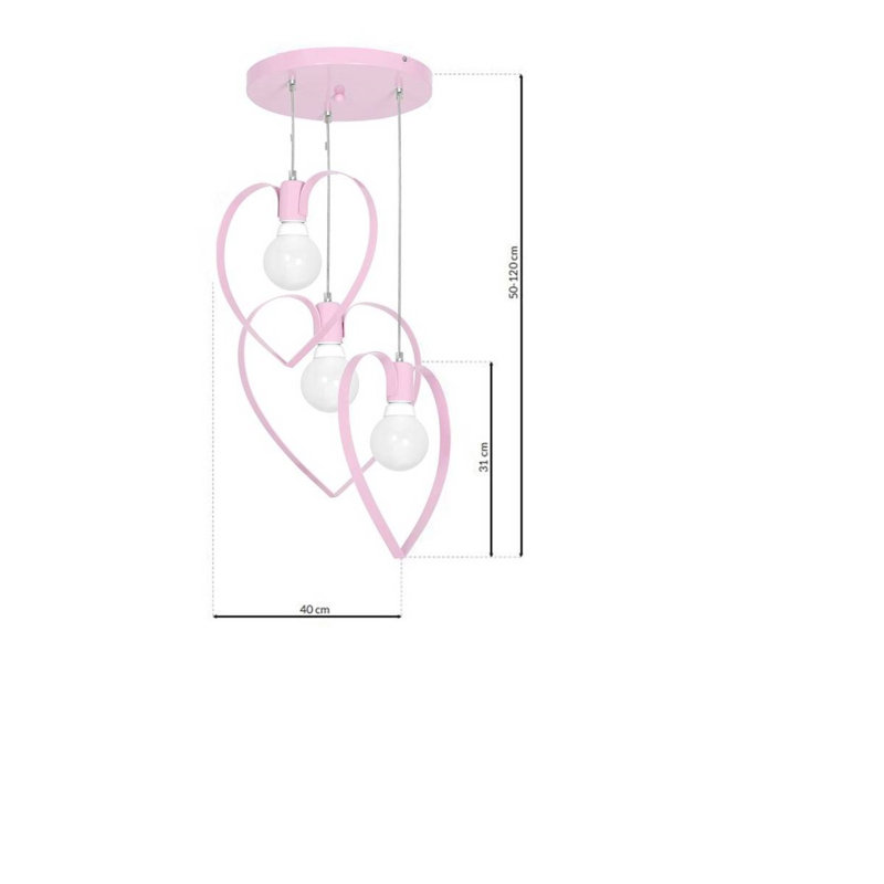 Holder 1 - Light Pendant, Jasny Rose
