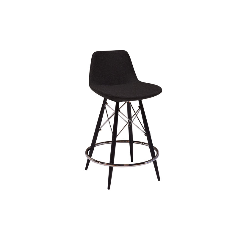 Tabouret de bar 29 po Nohlan, Noir