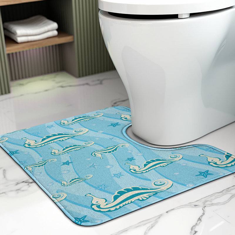 Tapis de salle de bain en forme de U Aqua