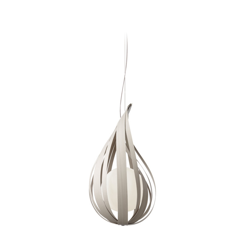 Raindrop 1 - Light Pendant, 14.2" H x 8.7" W x 8.7" D, Grey, G-9 Base