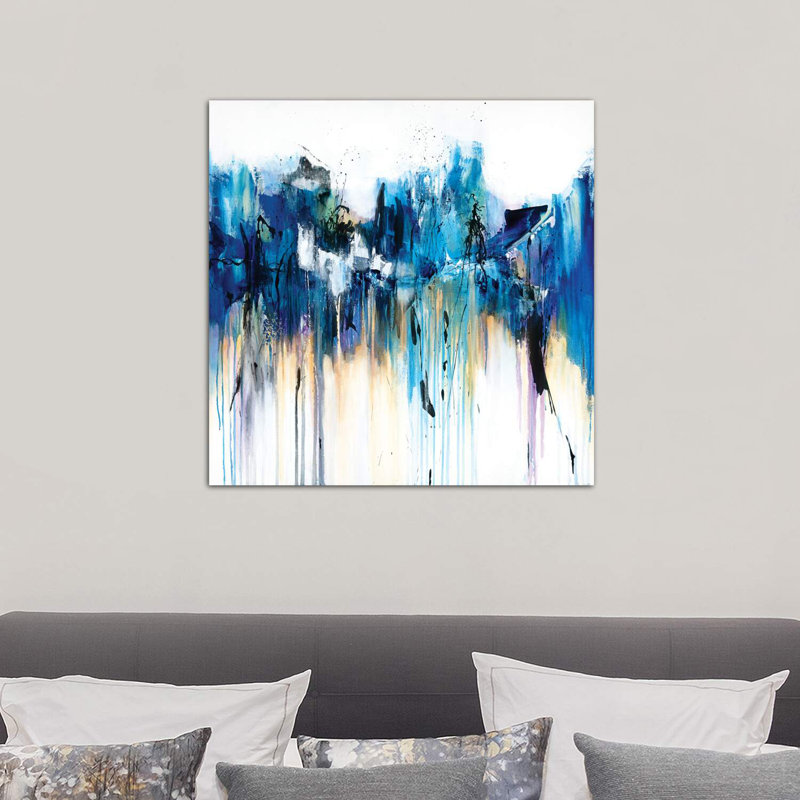 Between The River And The Rain by Jude Remedios - Wrapped Canvas Painting, 66.04 cm H x 66.04 cm W x 3.175 cm D