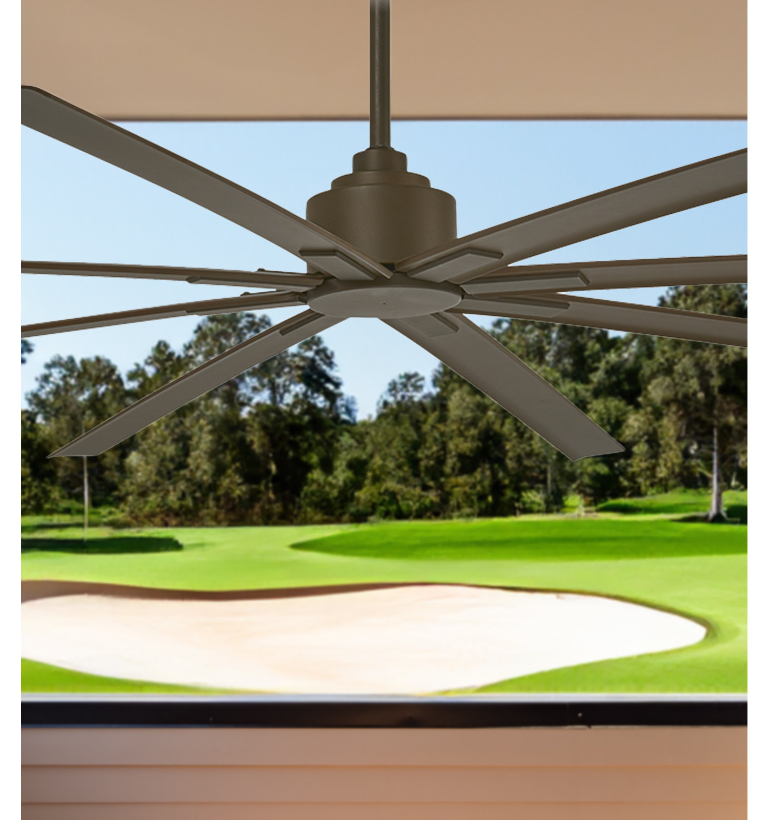 Xtreme Outdoor Smart Ceiling Fan, Oil Rubbed Bronze, 84" Wide