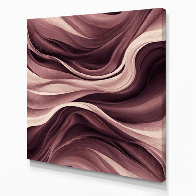 Abstract Landscape 72 Brown Canvas Wall Art