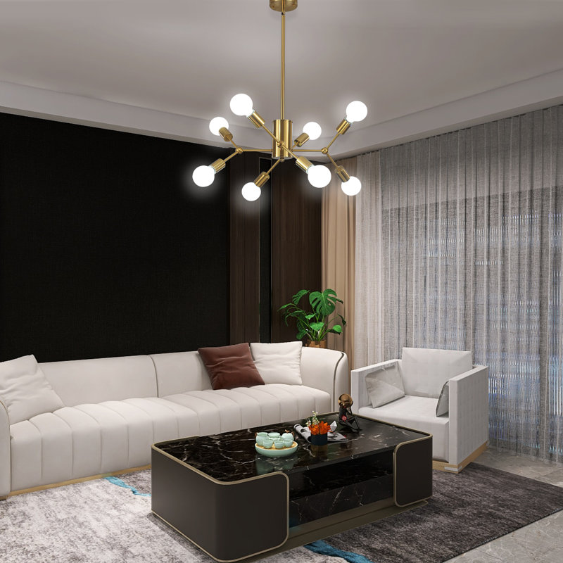 Lustre spoutnik moderne 8 lumières