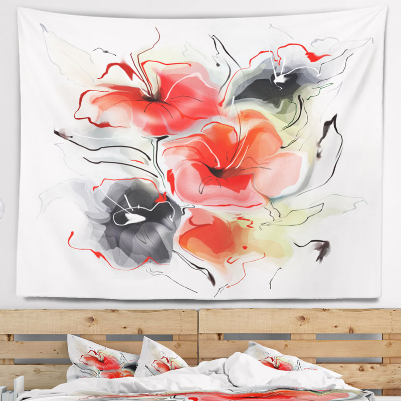 Tapisserie de conception en polyester avec accessoires suspendus inclus, H 50 po x l 60 po