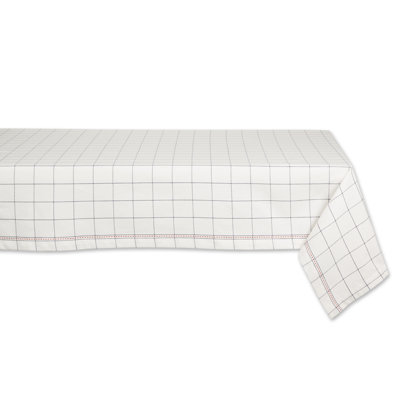 KITCHEN WINDOWPANE TABLECLOTH 52X52