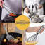 Ensemble d'ustensiles de cuisine en silicone, ensemble d'ustensiles de cuisine en acier inoxydable, résistant à la chaleur antiadhésif-124434513