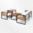 Jaemon Acacia 5 - Person Patio Conversation Set with Cushions-41002887