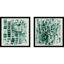«Sea Glass - lot de 2» par PI Studio, impressions murales encadrées-550777331-550777330