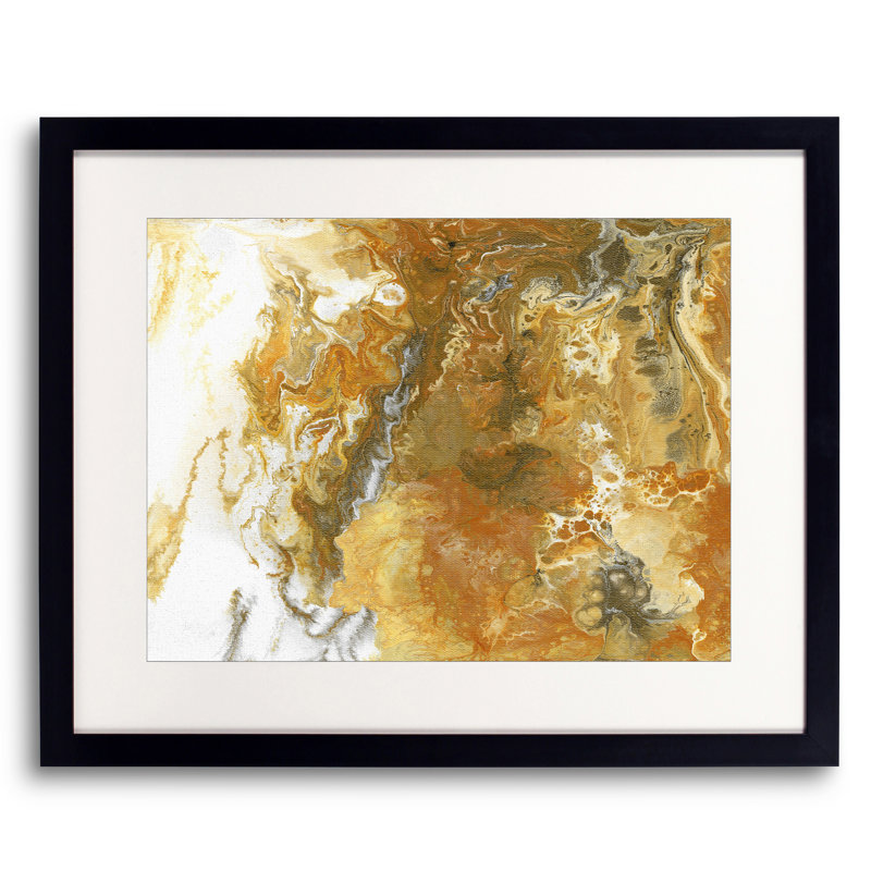 Abstract Composition 952 Print by Angel Estevez, Black Framed Paper, 17.25" H x 21.25" W