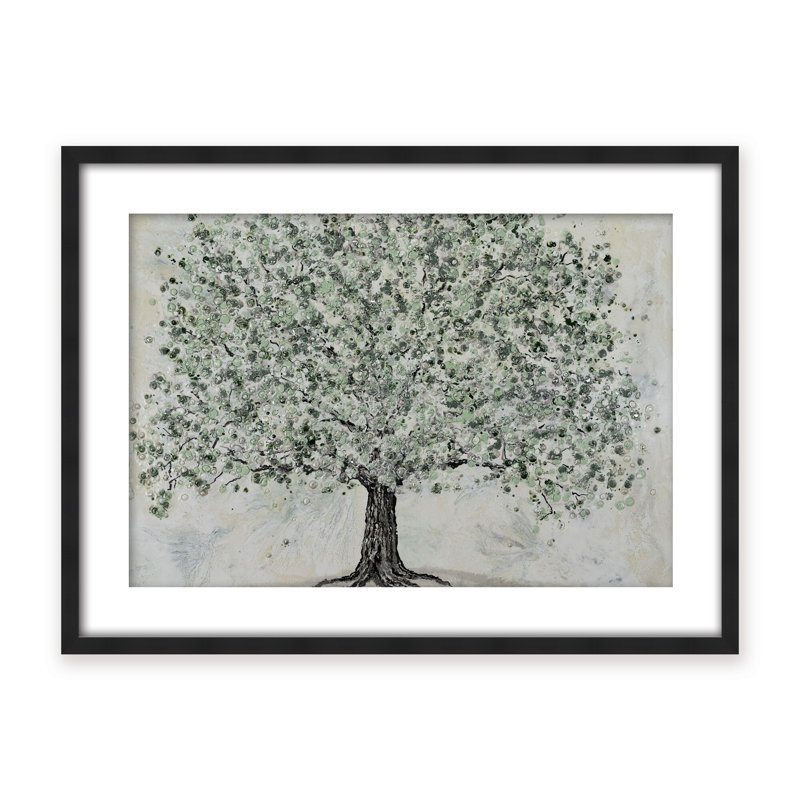 Nature Inspired "Radiant Renewal" Canvas Wall Art By , 12" H x 16" W, Framed Matted Print, Beige