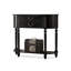 Console noire en bois massif-1287453587