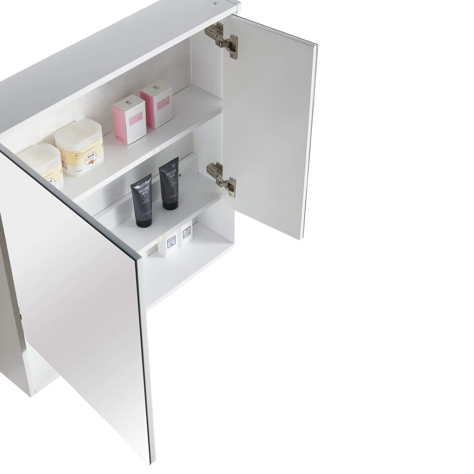 Asahel Surface Double Medicine Cabinet, White Matte