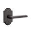 Lariat Flat Double Dummy Door Lever with Arch Rosette-1256685086-1256685084