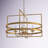 Johnathan 31" W 4-Light Metal Geometric Chandelier