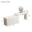Modern Vanity for Bedroom, Makeup Vanity with 8 Drawers, Dressing Table with Extendable Tabletop, Vanity chair and mirror, Cream White