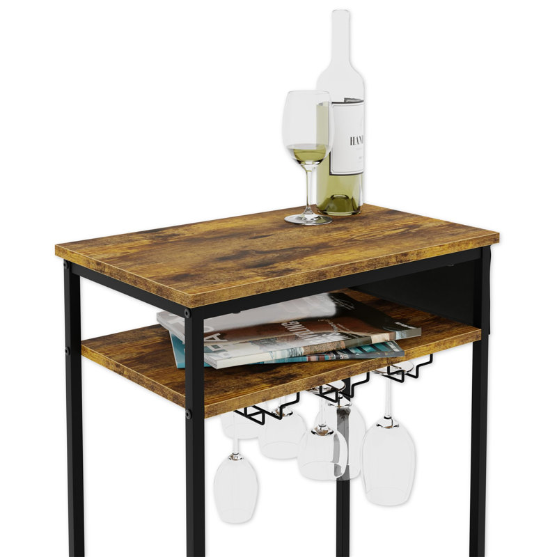 Briah Floor Wine Bottle & Glass Rack