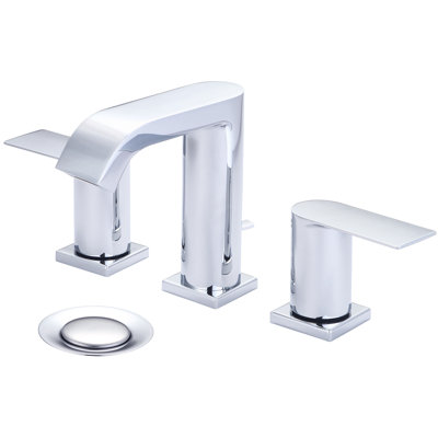 I4 Widespread 2-handle Bathroom Faucet with Drain Assembly