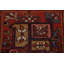 Tapis géométrique en laine à motif persan Heriz noué à la main 10 x 12