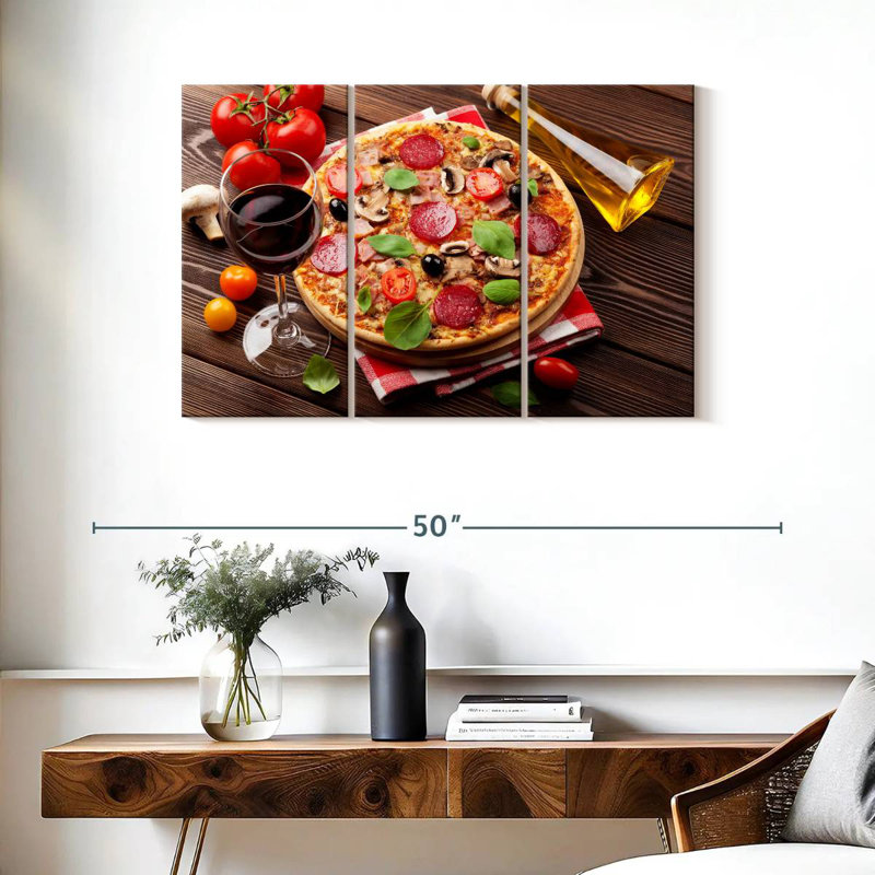 Yarlin Pizza Fresh From Oven, 24" H x 38" W