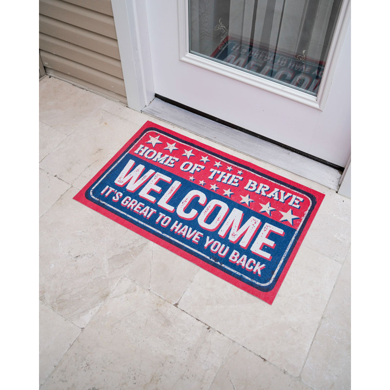 Kalamunda Non-Slip Independence Day Doormat